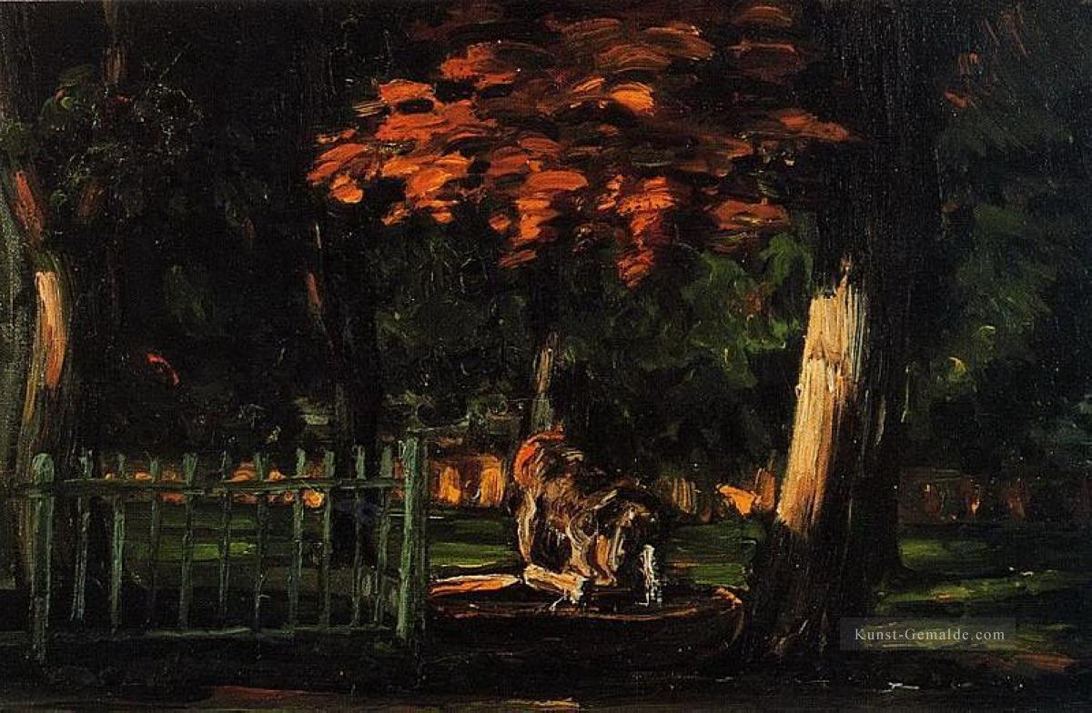 Der Löwe und das Becken bei Jas de Bouffan Paul Cezanne Ölgemälde